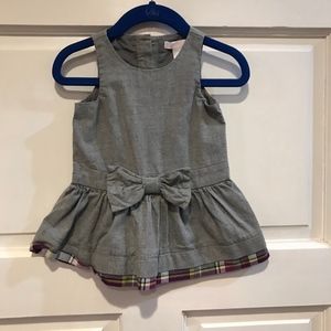 JANIE & JACK CITY MUSEUM Grey Jumper Dress 3-6 mth